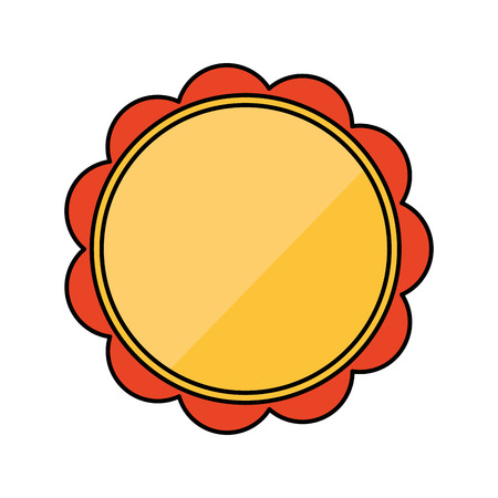 Seal stamp icon. Winner competition success price and award theme. Isolated design. Vector illustrationのイラスト素材