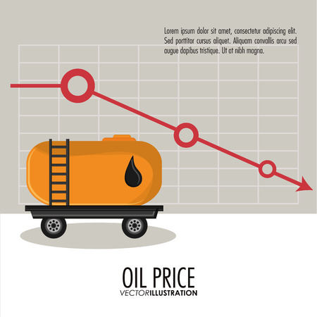 Drop and truck icon. Oil price industry fuel production and gasoline theme. Isolated design. Vector illustrationのイラスト素材