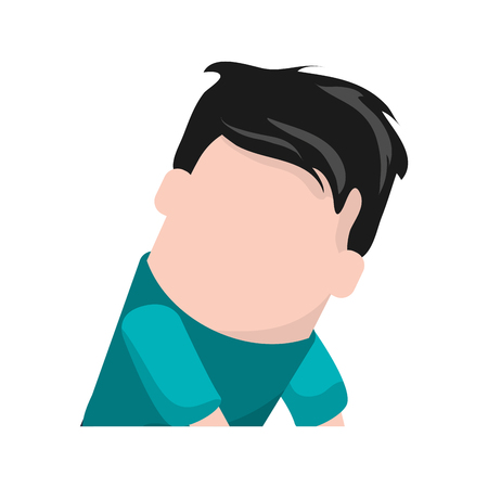 Man cartoon stretching icon. Fitness gym bodybuilding bodycare and fit theme. Isolated design. Vector illustrationのイラスト素材