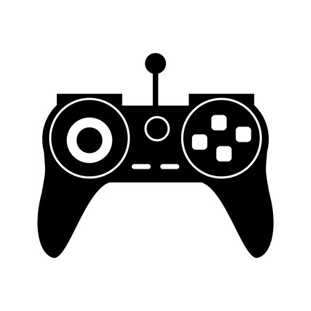 Videogame control icon. Game play leisure gaming and controller theme. Isolated design. Vector illustrationのイラスト素材