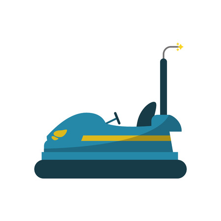 bumper car icon. Fair carnival party and event theme. Isolated design. Vector illustrationのイラスト素材