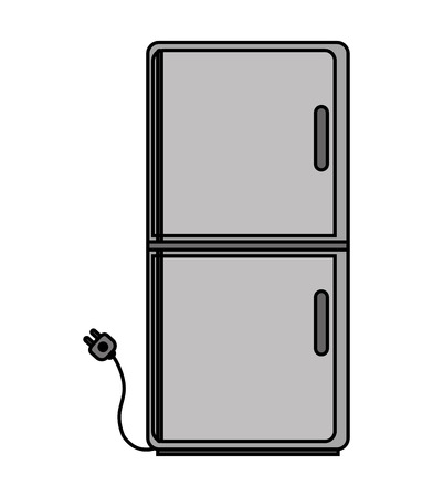 Fridge machine icon. House appliances supplies and electronic theme. Isolated design. Vector illustrationのイラスト素材