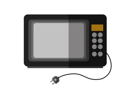 Microwave machine icon. House appliances supplies and electronic theme. Isolated design. Vector illustrationのイラスト素材