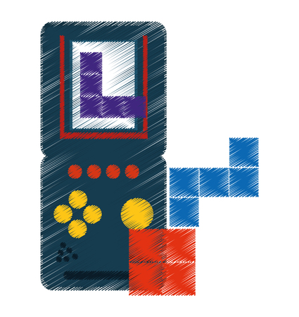 Videogame control icon. Game play leisure gaming and controller theme. Isolated design. Vector illustrationのイラスト素材
