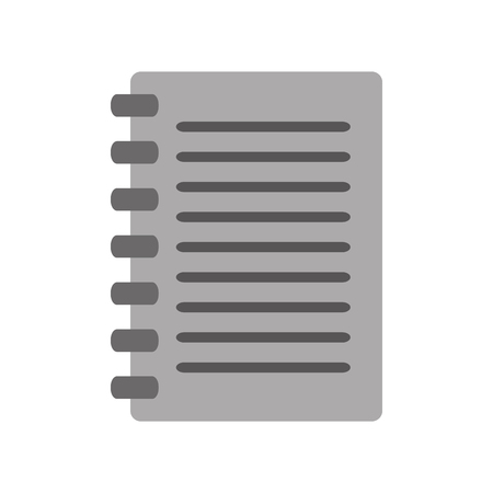 Piece of paper icon. Document data archive office and information theme. Isolated design. Vector illustrationのイラスト素材