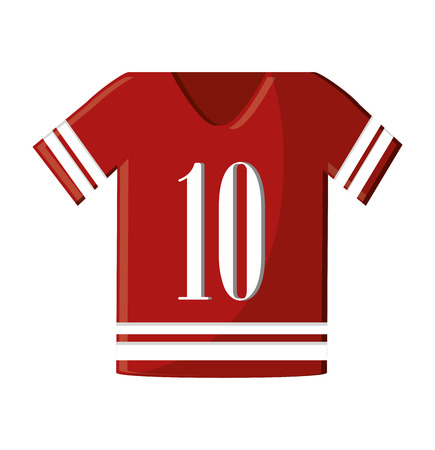 tshirt icon. Sport hobby competition and game theme. Isolated design. Vector illustrationのイラスト素材
