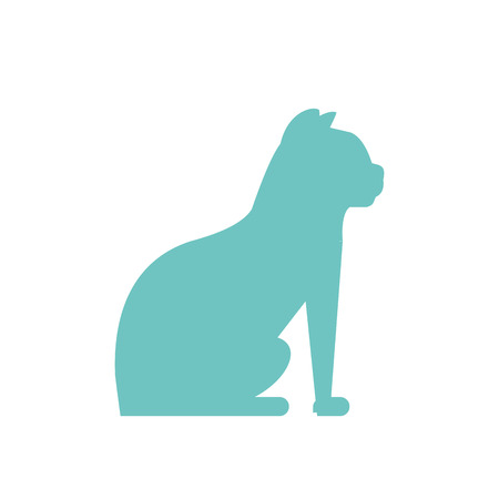 Cat icon. Pet animal domestic and care theme. Isolated design. Vector illustrationのイラスト素材