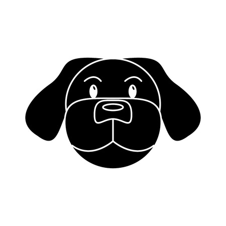 Dog cartoon icon. Pet animal domestic and care theme. Isolated design. Vector illustrationのイラスト素材