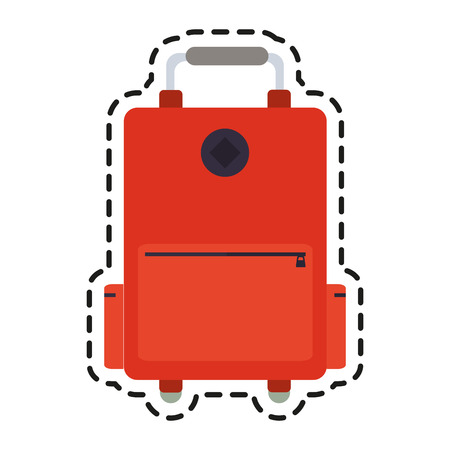 Bag icon. Travel baggage luggage trip and accessory theme. Isolated design. Vector illustrationのイラスト素材