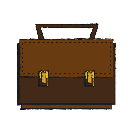 Suitcase icon. Travel baggage luggage trip and accessory theme. Isolated design. Vector illustrationのイラスト素材