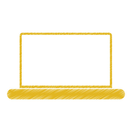 Laptop icon. Device gadget technology and electronic theme. Isolated design. Vector illustrationのイラスト素材