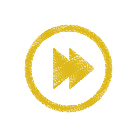 Play inside circle icon. Cinema movie video film and media theme. Isolated design. Vector illustrationのイラスト素材
