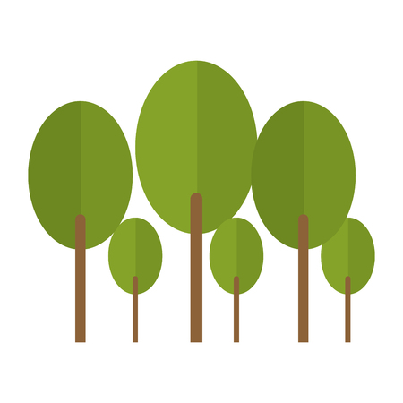 Tree icon. Nature plant green and environment and spring theme. Isolated design. Vector illustrationのイラスト素材