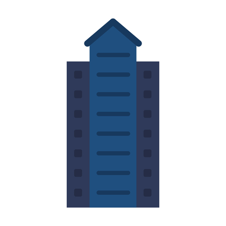 Building tower icon. City architecture urban and downtown theme. Isolated design. Vector illustrationのイラスト素材