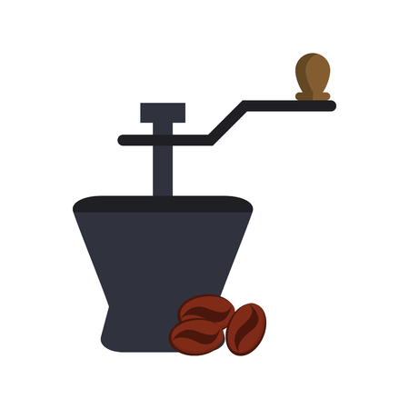 Coffee greinder icon. Coffee time drink breakfast and beverage theme. Isolated design. Vector illustrationのイラスト素材
