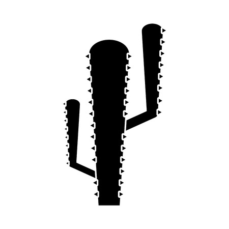 Cactus icon. Plant desert nature tropical summer and western theme. Isolated design. Vector illustrationのイラスト素材