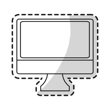 Computer icon. Device gadget technology and electronic theme. Isolated design. Vector illustrationのイラスト素材