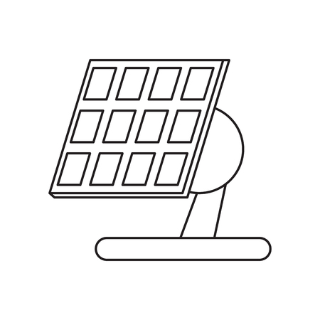 solar panel renewable energy alternative pictograph vector illustrationのイラスト素材