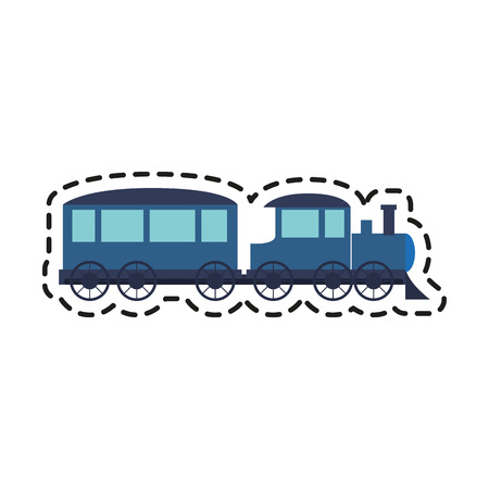 Train toy icon. Childhood play game and object theme. Isolated design. Vector illustrationのイラスト素材
