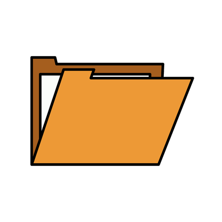 File icon. Folder document data archive and storage theme. Isolated design. Vector illustrationのイラスト素材