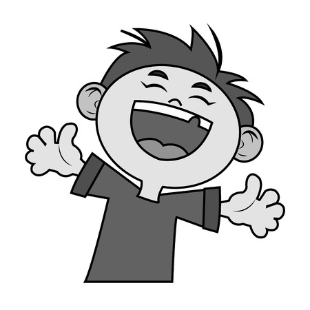 Kid cartoon icon. Childhood little people and person theme. Isolated design. Vector illustrationのイラスト素材