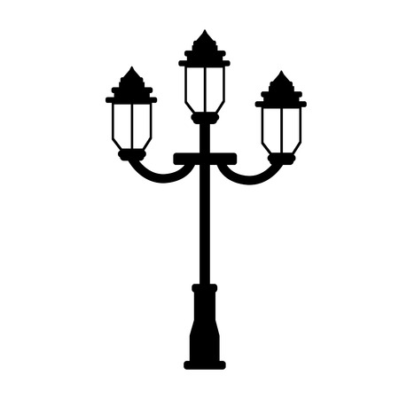 vintage street lamp icon vector illustration graphic designのイラスト素材
