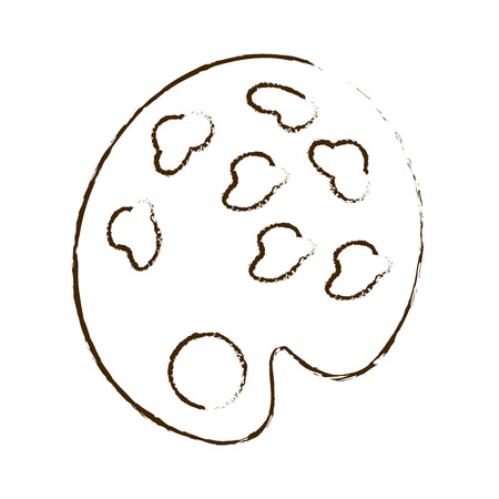 art paint palette icon vector illustration graphic designのイラスト素材