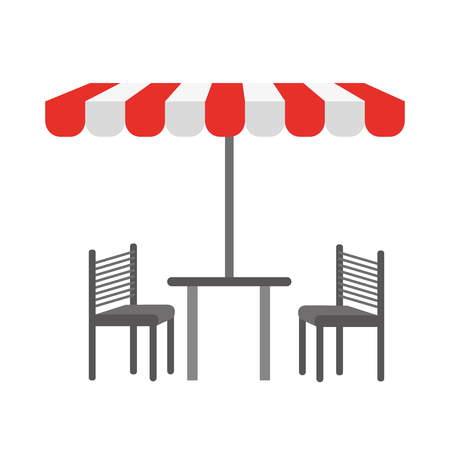 tent table chairs icon vector illustration graphic designのイラスト素材
