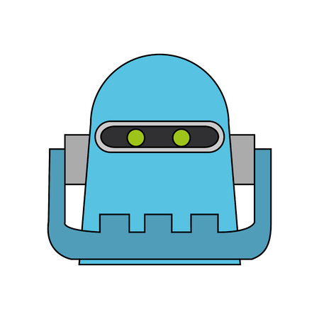 Robot cartoon icon. Robotic technology machine cyborg and science theme. Isolated design. Vector illustrationのイラスト素材