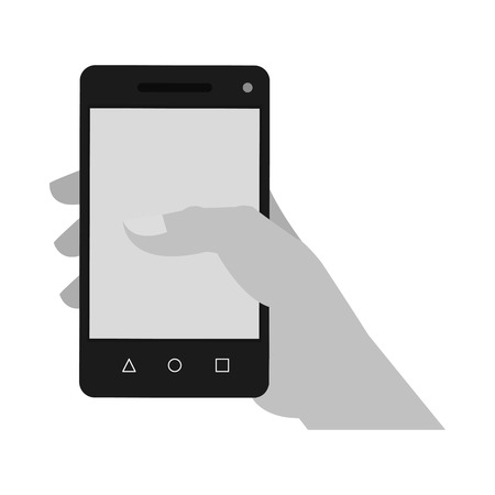 Smartphone icon. Device gadget technology and electronic theme. Isolated design. Vector illustrationのイラスト素材