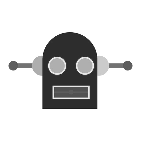 Robot cartoon icon. Robotic technology machine cyborg and science theme. Isolated design. Vector illustrationのイラスト素材
