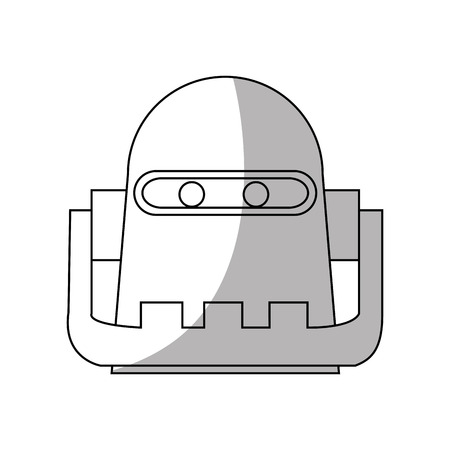 Robot cartoon icon. Robotic technology machine cyborg and science theme. Isolated design. Vector illustrationのイラスト素材