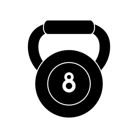 pictogram kettlebell weight fitness gym icon vector illustration eps 10のイラスト素材