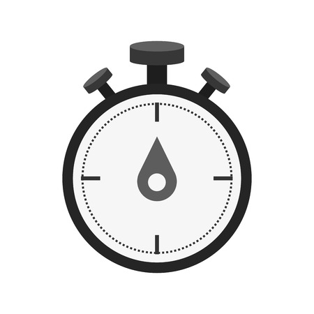 Chronometer icon. Training sport fitness and gym theme. Isolated design. Vector illustrationのイラスト素材