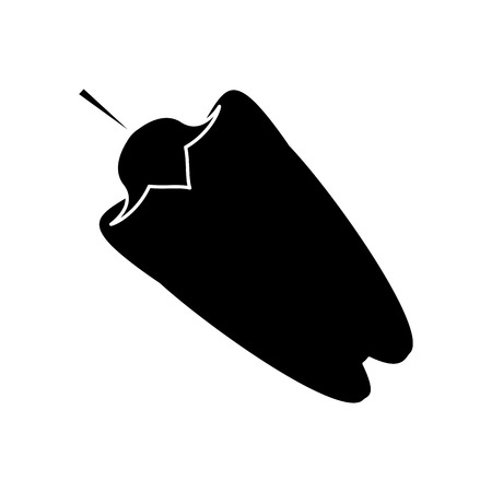 pictogram pepper vegetable food icon vector illustrationのイラスト素材