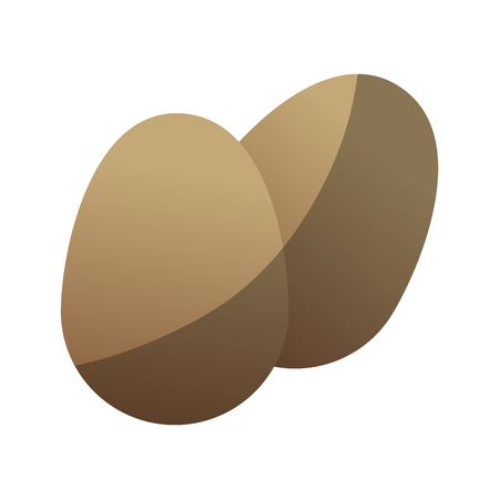Eggs icon. Healthy organic fresh and natural food theme. Isolated design. Vector illustrationのイラスト素材