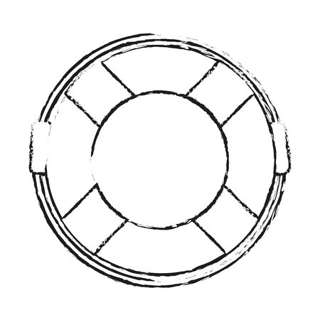 Save float icon. Beach summer vacation and tropical theme. Isolated design. Vector illustrationのイラスト素材