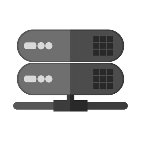 Web hosting icon. Device gadget technology and electronic theme. Isolated design. Vector illustrationのイラスト素材