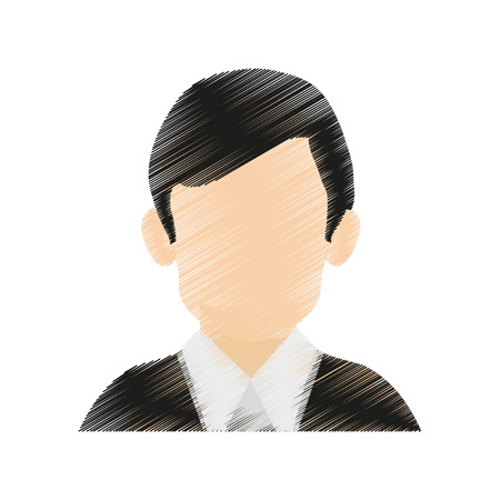 Man icon. Male avatar person people and human theme. Isolated design. Vector illustrationのイラスト素材