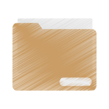 File icon. Folder document data archive and storage theme. Isolated design. Vector illustrationのイラスト素材