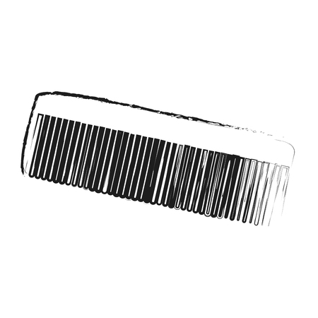 Comb icon. Hair salon supply utensil and barbershop theme. Isolated design. Vector illustrationのイラスト素材