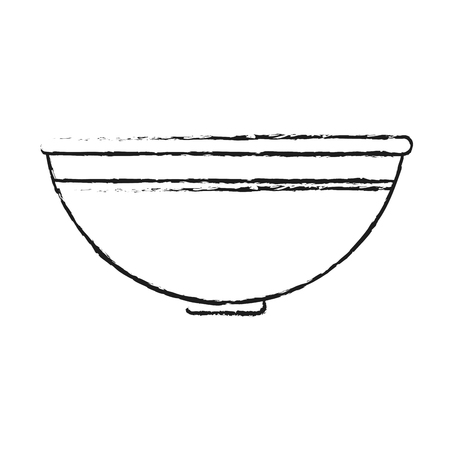 Bowl icon. Hair salon supply utensil and barbershop theme. Isolated design. Vector illustrationのイラスト素材
