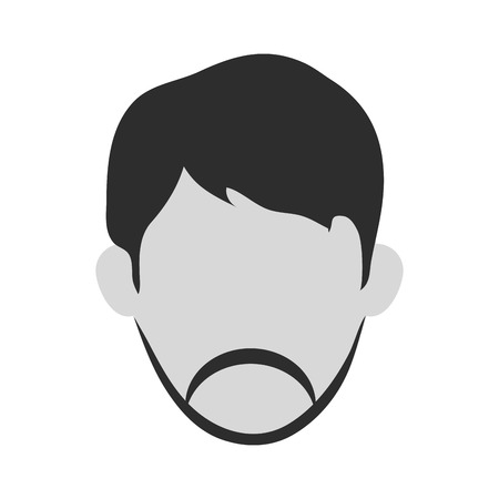 Man icon. Male avatar person people and human theme. Isolated design. Vector illustrationのイラスト素材