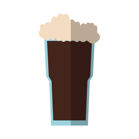 Coffee glass icon. Drink breakfast beverage and restaurant theme. Isolated design. Vector illustrationのイラスト素材