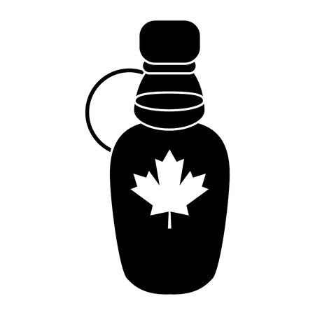 maple syrup bottle traditional pictogram vector illustration eps 10のイラスト素材