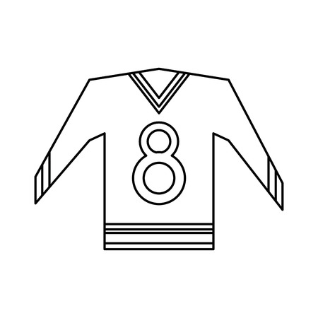 canadian jersey hockey ice graphic outline vector illustration eps 10のイラスト素材