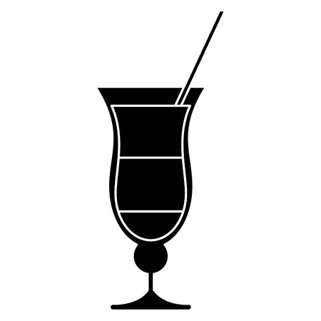 cocktail drink traditional brazil pictogram vector illustration eps 10のイラスト素材