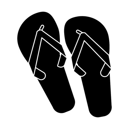 flip flop brasilian pictogram vector illustration eps 10のイラスト素材
