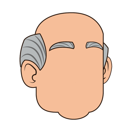 Man cartoon icon. Male avatar person people and human theme. Isolated design. Vector illustrationのイラスト素材