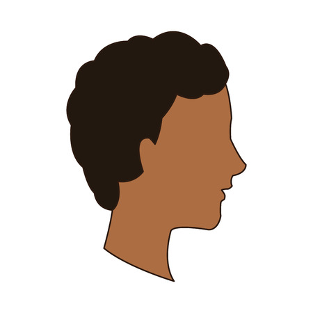 Man cartoon icon. Male avatar person people and human theme. Isolated design. Vector illustrationのイラスト素材